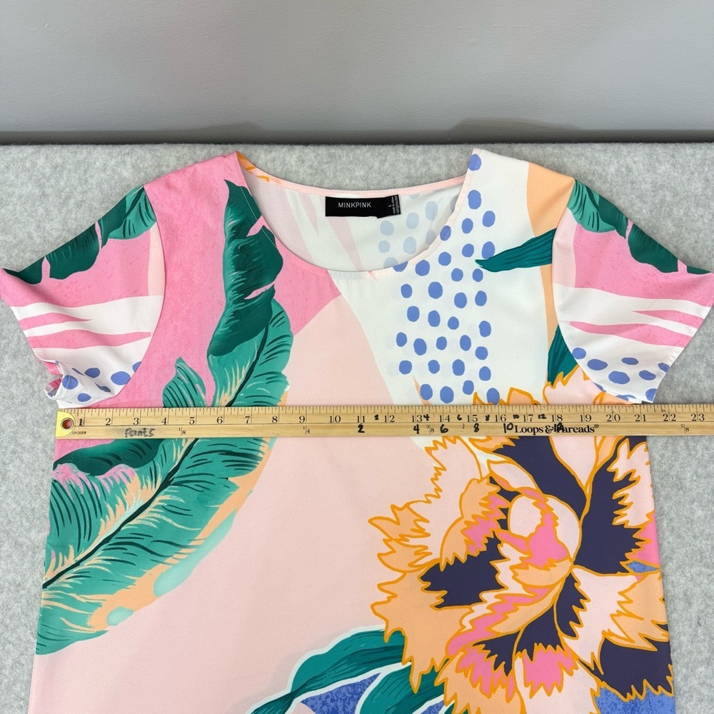 Minkpink Idea of Happiness Tee Dress Multi size Large - Picture 12 of 14